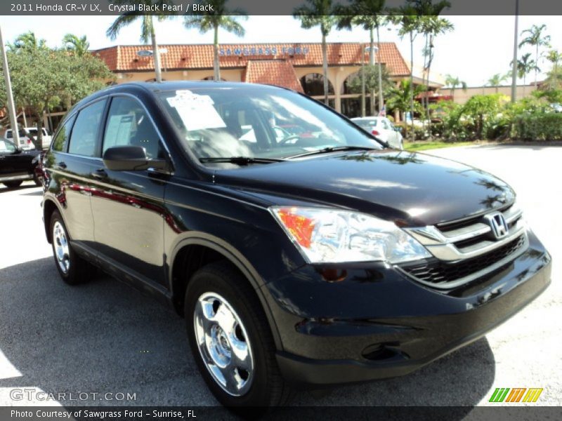 Crystal Black Pearl / Black 2011 Honda CR-V LX