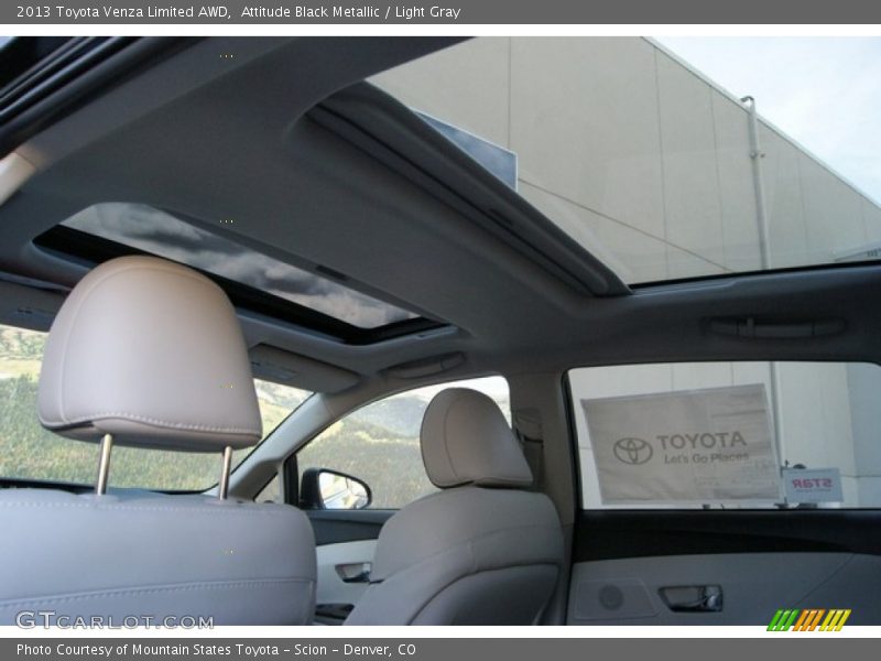 Attitude Black Metallic / Light Gray 2013 Toyota Venza Limited AWD
