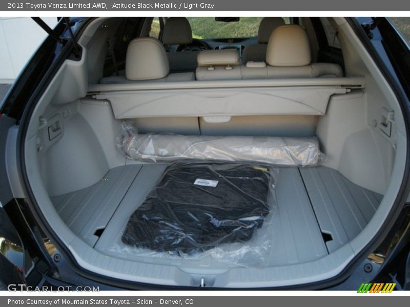 Attitude Black Metallic / Light Gray 2013 Toyota Venza Limited AWD