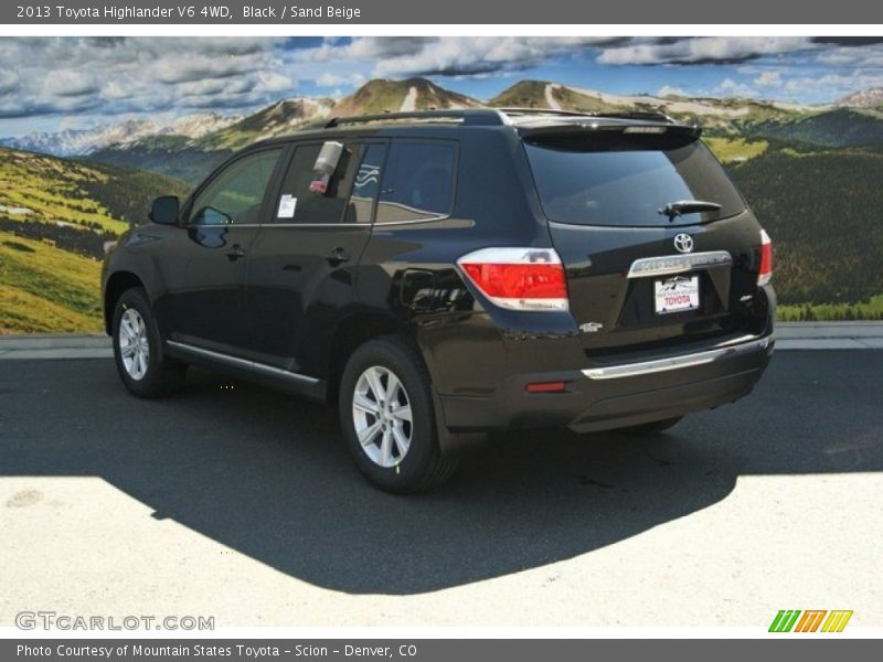 Black / Sand Beige 2013 Toyota Highlander V6 4WD