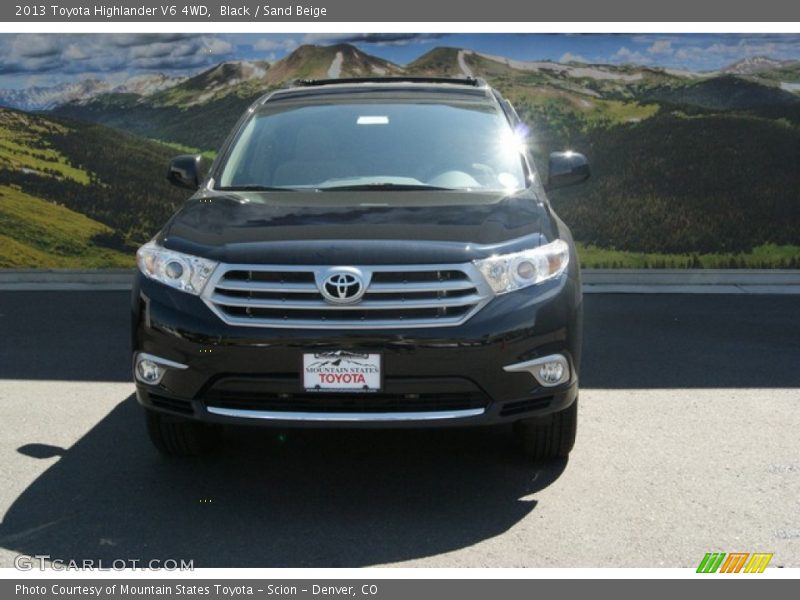 Black / Sand Beige 2013 Toyota Highlander V6 4WD