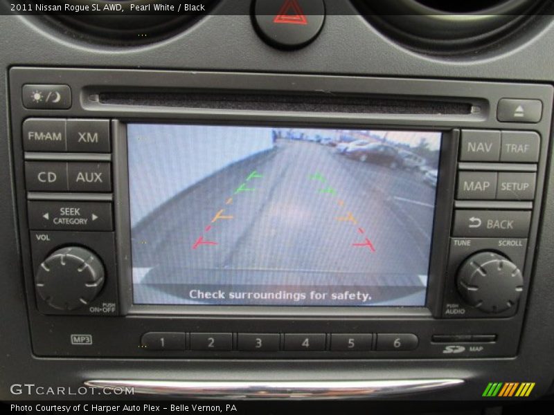 Pearl White / Black 2011 Nissan Rogue SL AWD