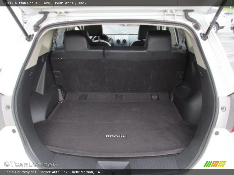 Pearl White / Black 2011 Nissan Rogue SL AWD