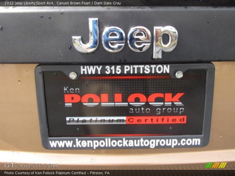 Canyon Brown Pearl / Dark Slate Gray 2012 Jeep Liberty Sport 4x4