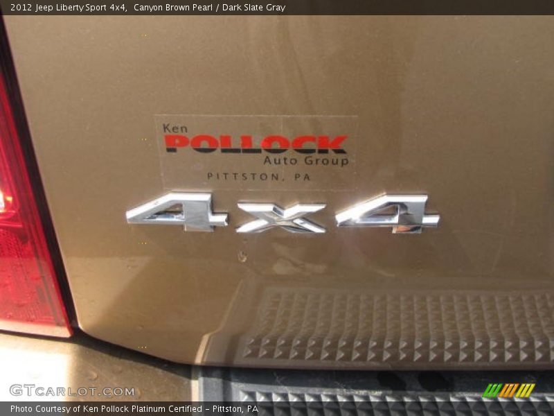 Canyon Brown Pearl / Dark Slate Gray 2012 Jeep Liberty Sport 4x4
