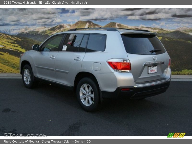 Classic Silver Metallic / Ash 2013 Toyota Highlander SE 4WD