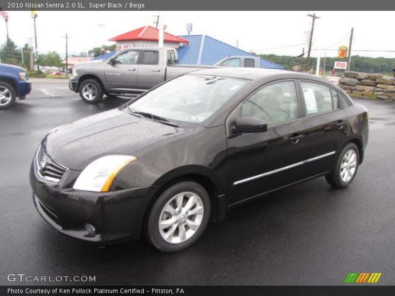 Super Black / Beige 2010 Nissan Sentra 2.0 SL