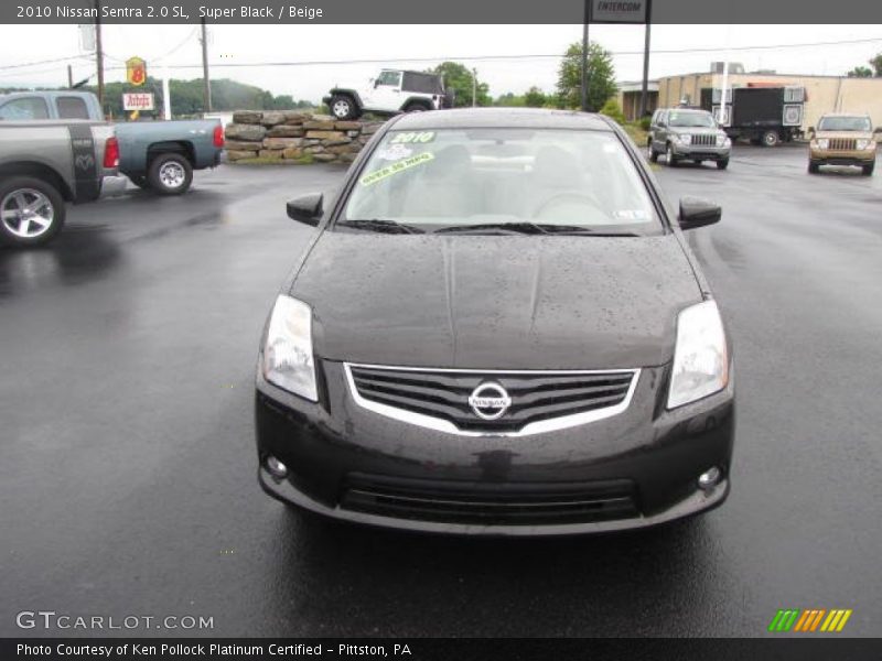 Super Black / Beige 2010 Nissan Sentra 2.0 SL