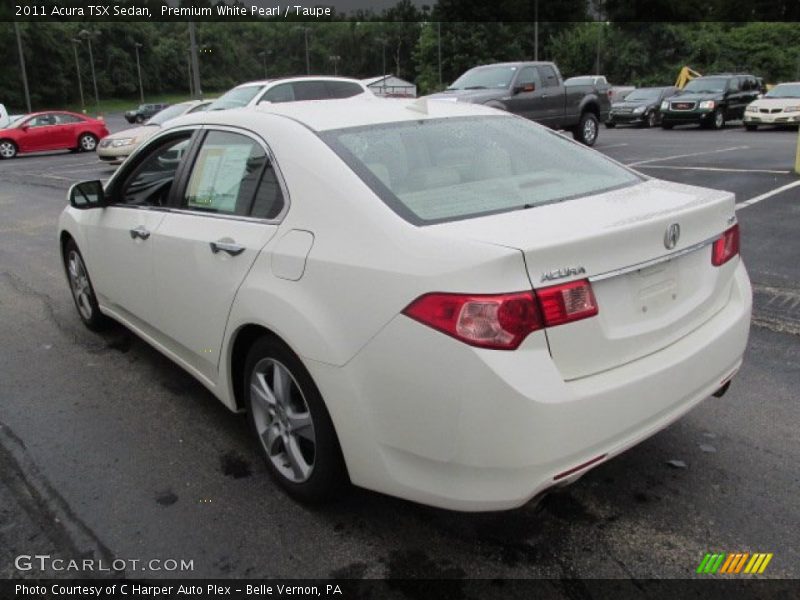 Premium White Pearl / Taupe 2011 Acura TSX Sedan