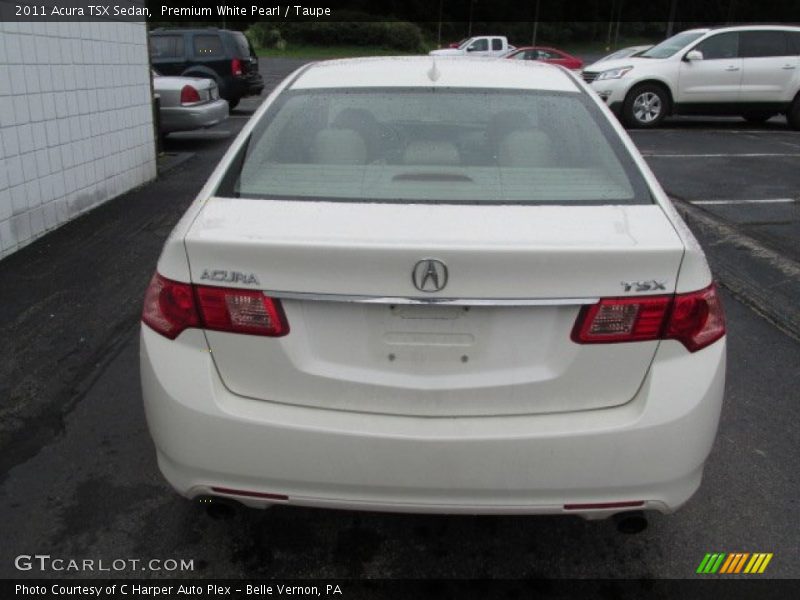 Premium White Pearl / Taupe 2011 Acura TSX Sedan