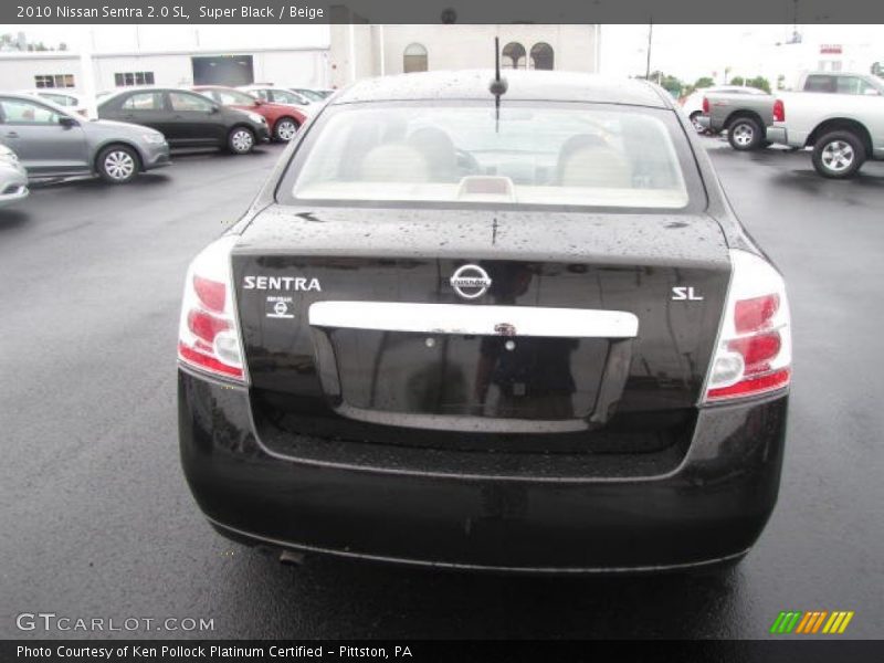 Super Black / Beige 2010 Nissan Sentra 2.0 SL