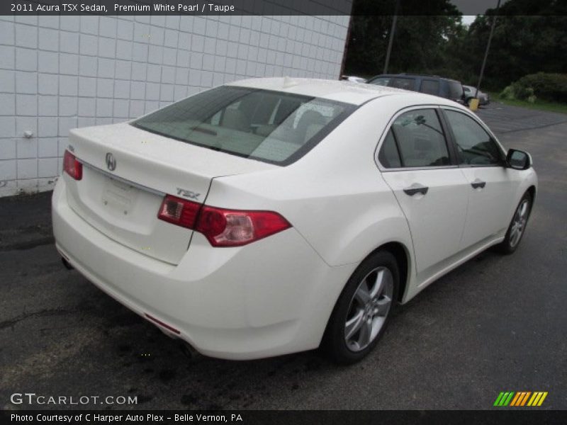 Premium White Pearl / Taupe 2011 Acura TSX Sedan
