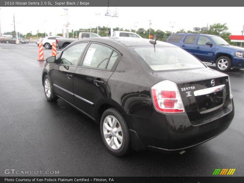 Super Black / Beige 2010 Nissan Sentra 2.0 SL