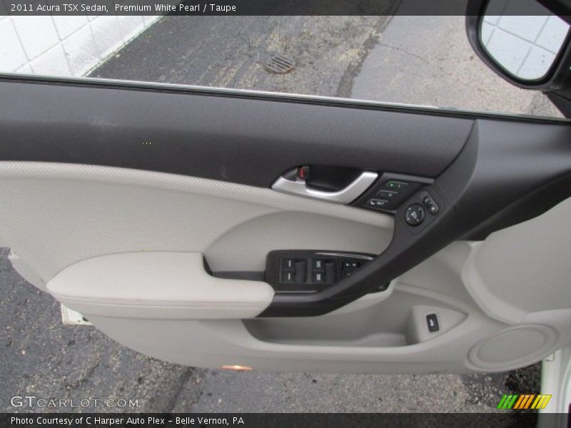 Premium White Pearl / Taupe 2011 Acura TSX Sedan