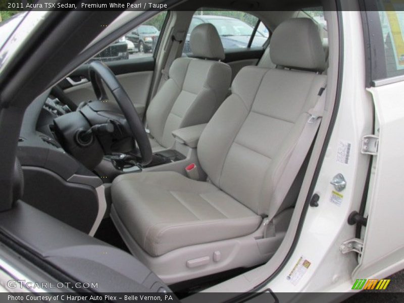 Premium White Pearl / Taupe 2011 Acura TSX Sedan