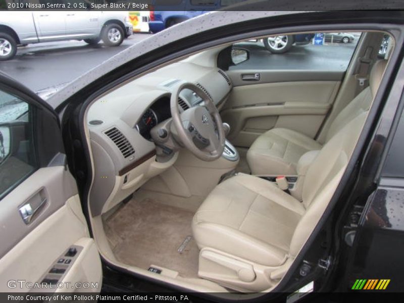 Super Black / Beige 2010 Nissan Sentra 2.0 SL