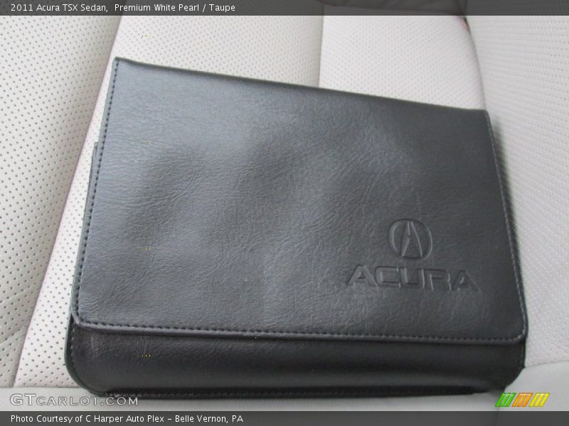 Premium White Pearl / Taupe 2011 Acura TSX Sedan