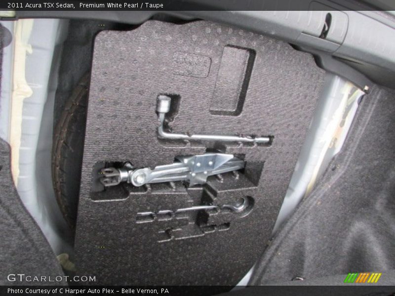 Premium White Pearl / Taupe 2011 Acura TSX Sedan