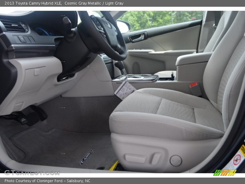 Cosmic Gray Metallic / Light Gray 2013 Toyota Camry Hybrid XLE