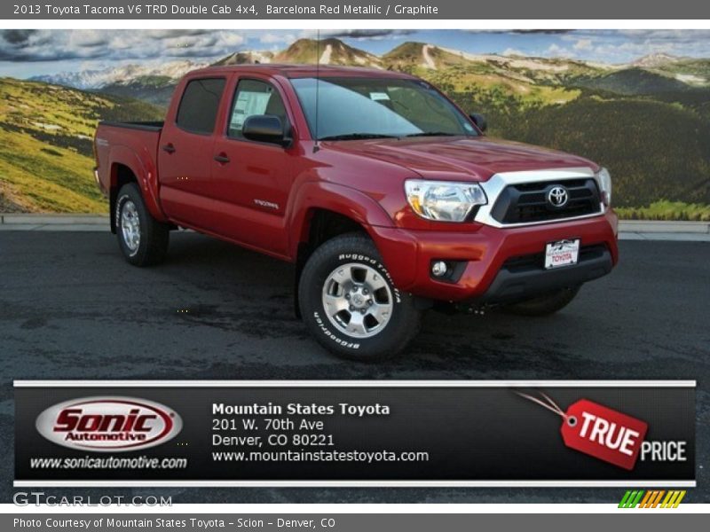 Barcelona Red Metallic / Graphite 2013 Toyota Tacoma V6 TRD Double Cab 4x4