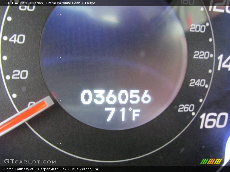 Premium White Pearl / Taupe 2011 Acura TSX Sedan