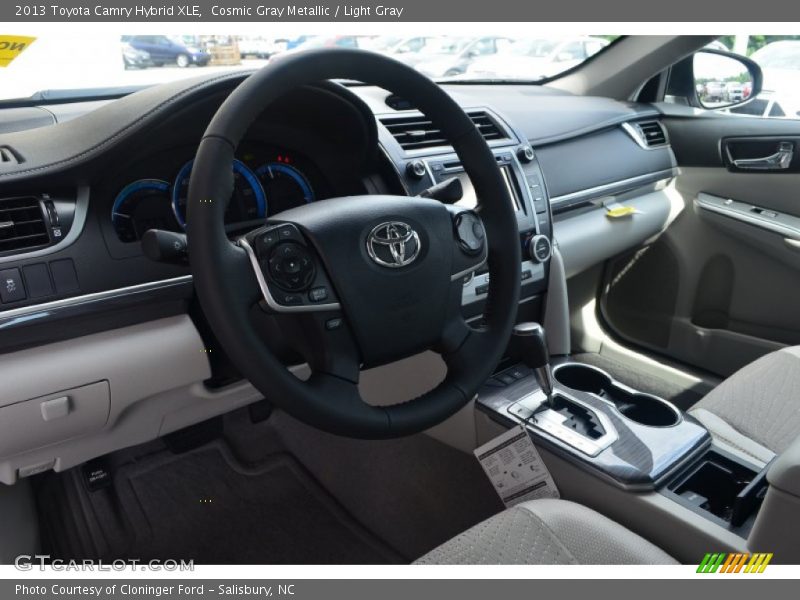 Cosmic Gray Metallic / Light Gray 2013 Toyota Camry Hybrid XLE
