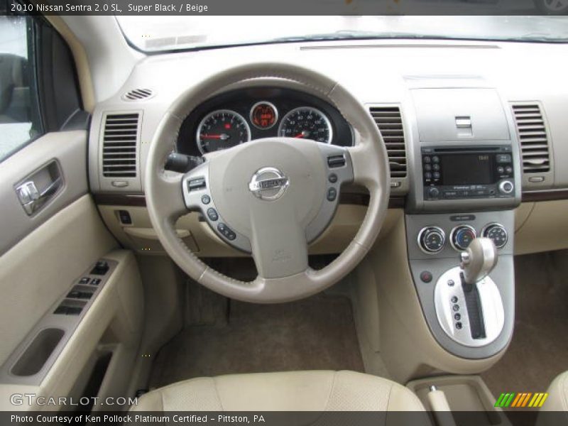 Super Black / Beige 2010 Nissan Sentra 2.0 SL
