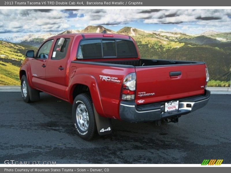 Barcelona Red Metallic / Graphite 2013 Toyota Tacoma V6 TRD Double Cab 4x4