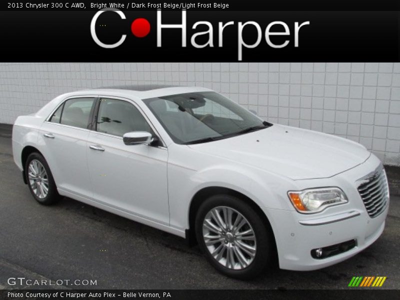 Bright White / Dark Frost Beige/Light Frost Beige 2013 Chrysler 300 C AWD