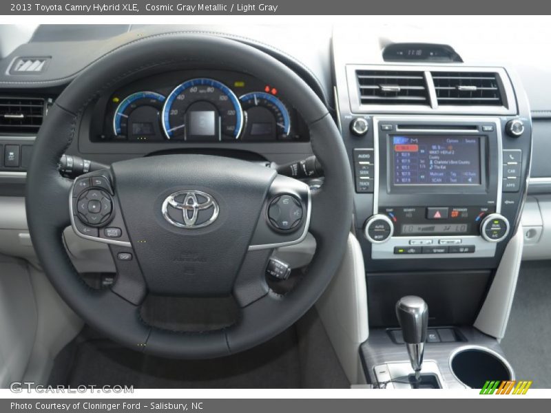 Cosmic Gray Metallic / Light Gray 2013 Toyota Camry Hybrid XLE