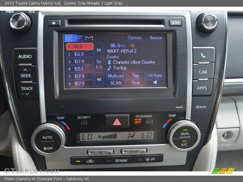 Cosmic Gray Metallic / Light Gray 2013 Toyota Camry Hybrid XLE