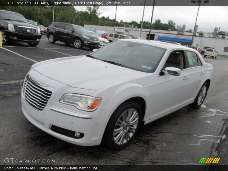 Bright White / Dark Frost Beige/Light Frost Beige 2013 Chrysler 300 C AWD