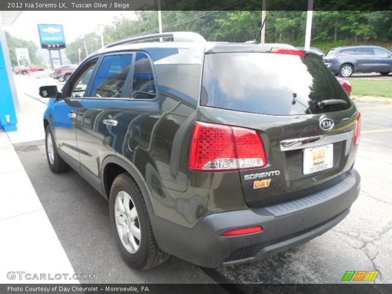 Tuscan Olive / Beige 2012 Kia Sorento LX