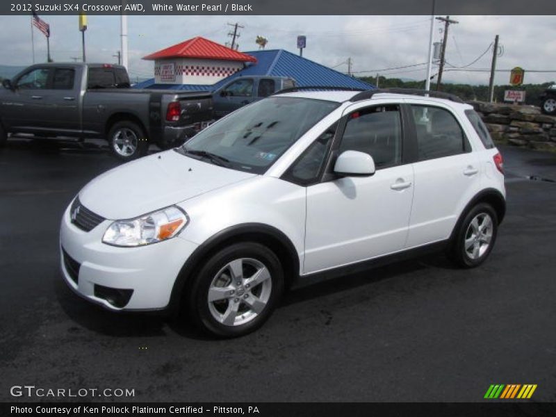 White Water Pearl / Black 2012 Suzuki SX4 Crossover AWD