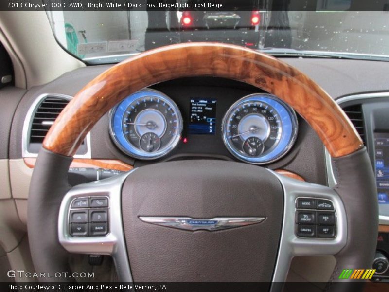 Bright White / Dark Frost Beige/Light Frost Beige 2013 Chrysler 300 C AWD