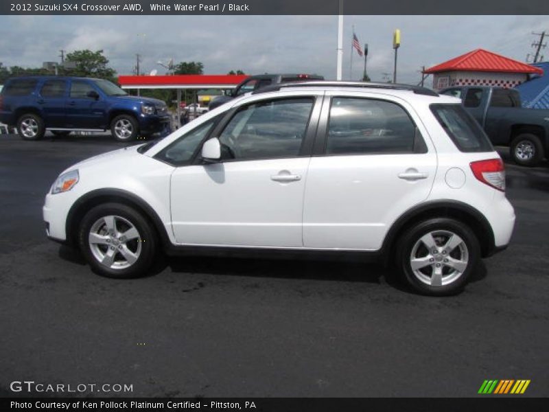 White Water Pearl / Black 2012 Suzuki SX4 Crossover AWD