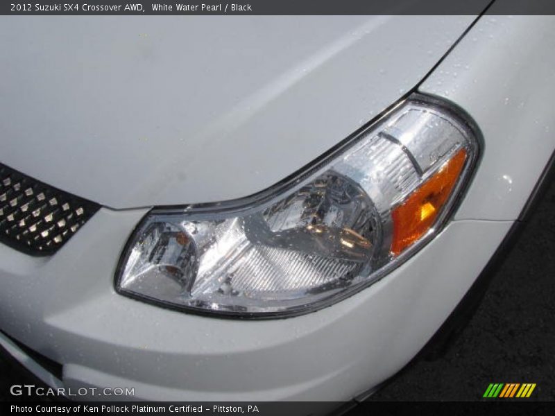 White Water Pearl / Black 2012 Suzuki SX4 Crossover AWD