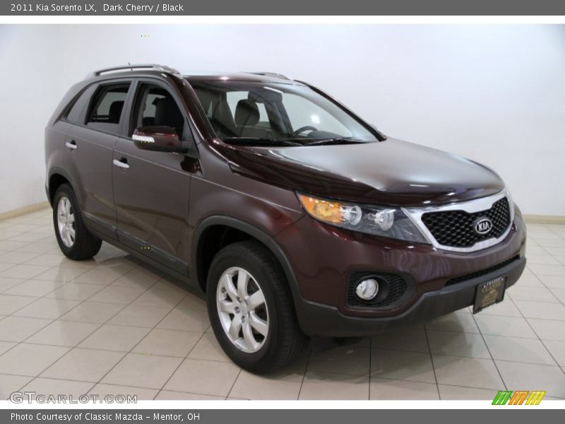 Dark Cherry / Black 2011 Kia Sorento LX