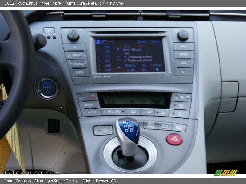 Winter Gray Metallic / Misty Gray 2013 Toyota Prius Three Hybrid