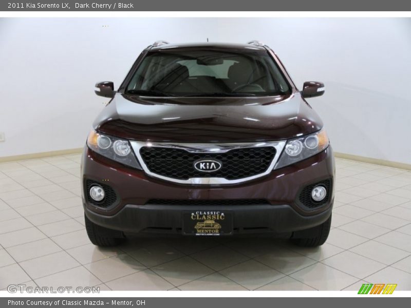 Dark Cherry / Black 2011 Kia Sorento LX
