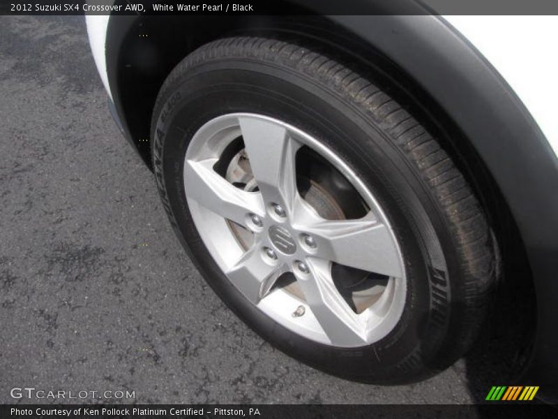 White Water Pearl / Black 2012 Suzuki SX4 Crossover AWD