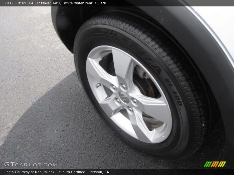 White Water Pearl / Black 2012 Suzuki SX4 Crossover AWD