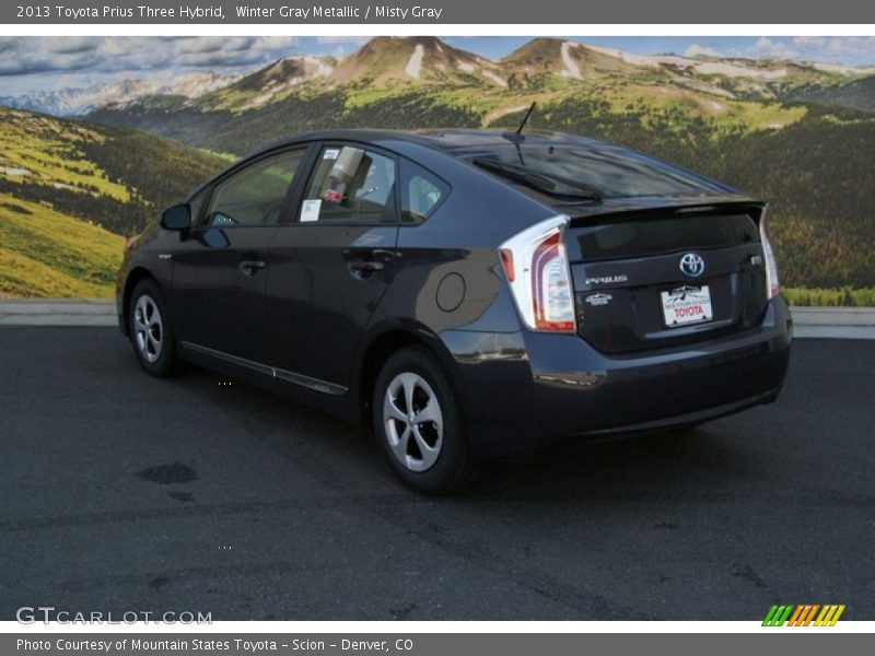 Winter Gray Metallic / Misty Gray 2013 Toyota Prius Three Hybrid