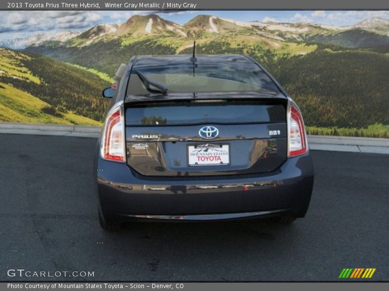 Winter Gray Metallic / Misty Gray 2013 Toyota Prius Three Hybrid