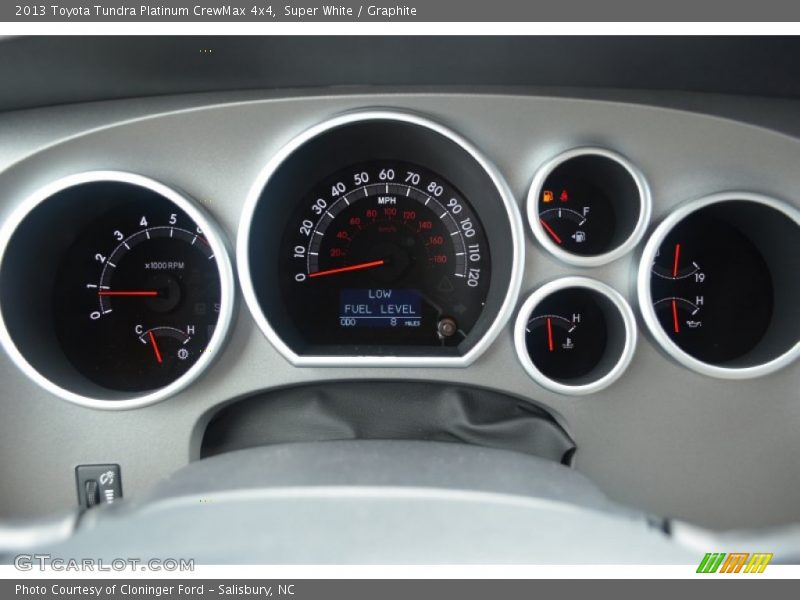Super White / Graphite 2013 Toyota Tundra Platinum CrewMax 4x4