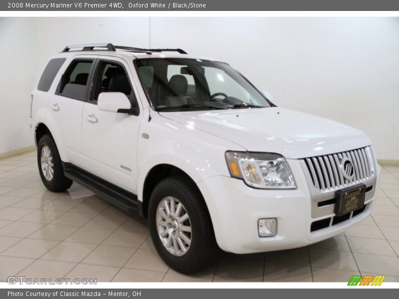 Oxford White / Black/Stone 2008 Mercury Mariner V6 Premier 4WD