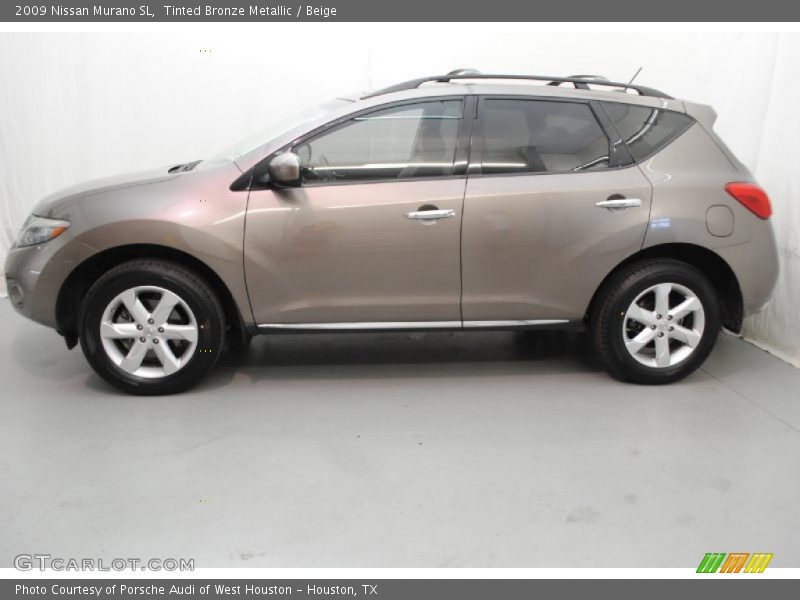 Tinted Bronze Metallic / Beige 2009 Nissan Murano SL