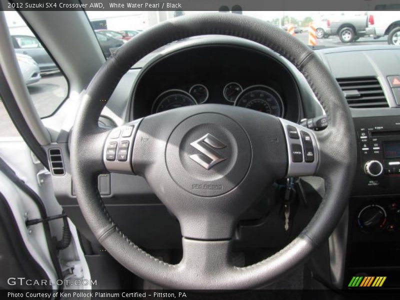 White Water Pearl / Black 2012 Suzuki SX4 Crossover AWD