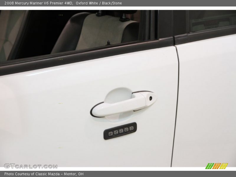 Oxford White / Black/Stone 2008 Mercury Mariner V6 Premier 4WD