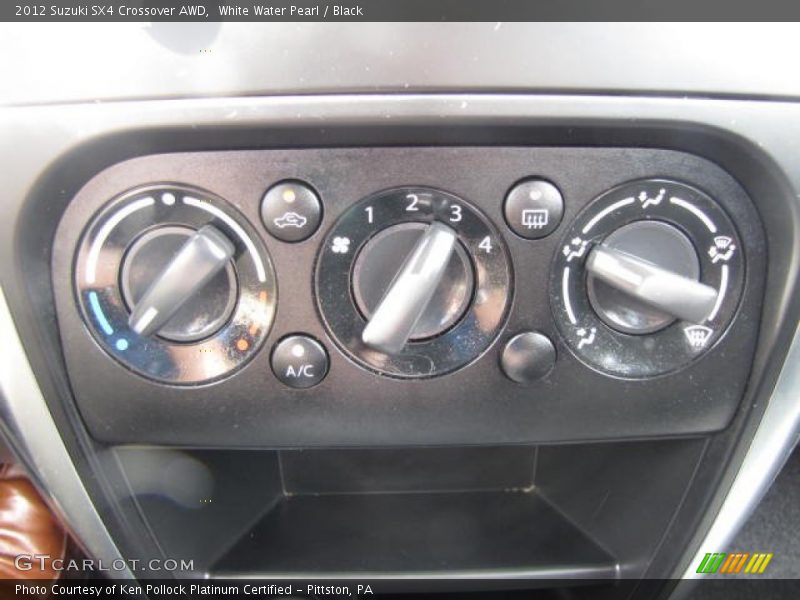 White Water Pearl / Black 2012 Suzuki SX4 Crossover AWD
